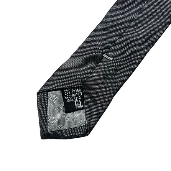 Armani Collezioni gray/blue design 100% silk tie - Picture 4 of 5